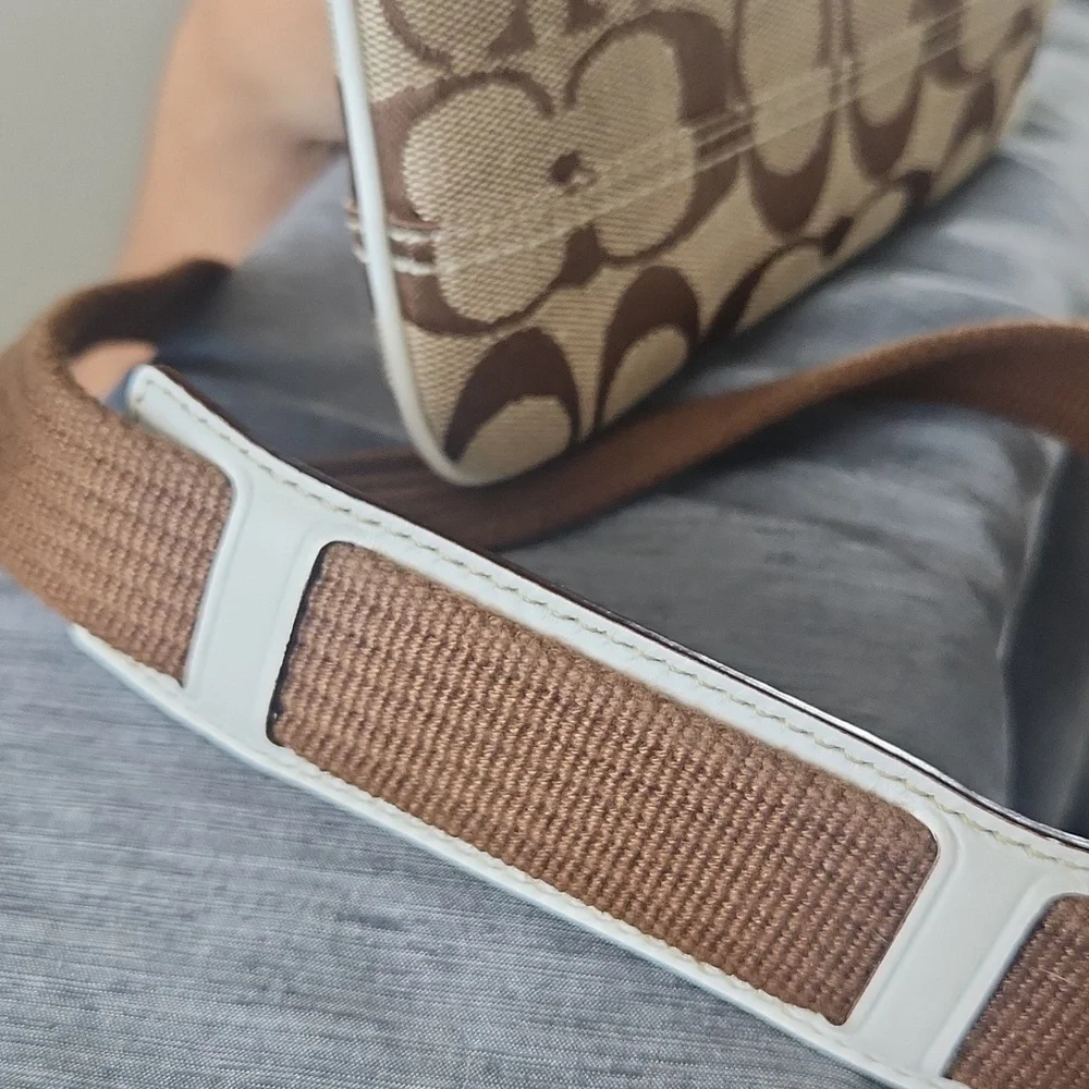 Coach Signature Monogram Crossbody Bag - Picture 3 of 10